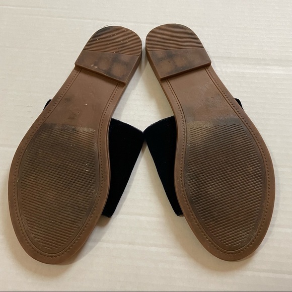 STEVE Madden mishelle navy blue velvet slides/ sandals with stud detail size 9m - Picture 7 of 7